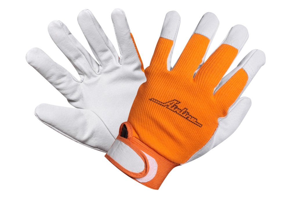 Перчатки козья кожа, комбинированные