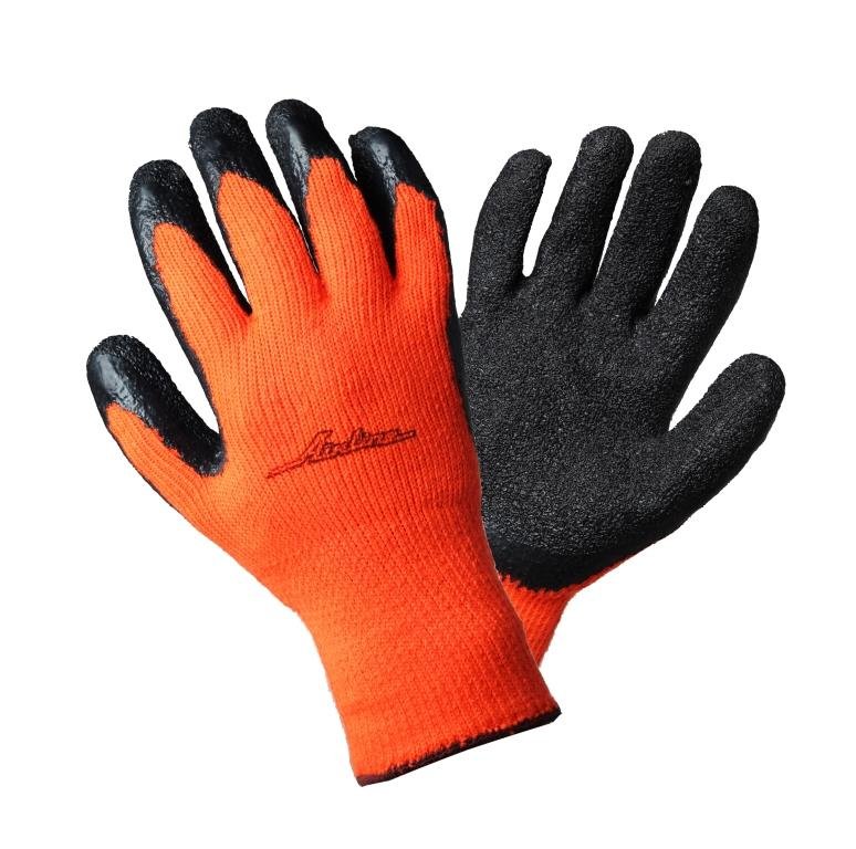 Перчатки утепленные с двухслойным латексным покрытием ладони