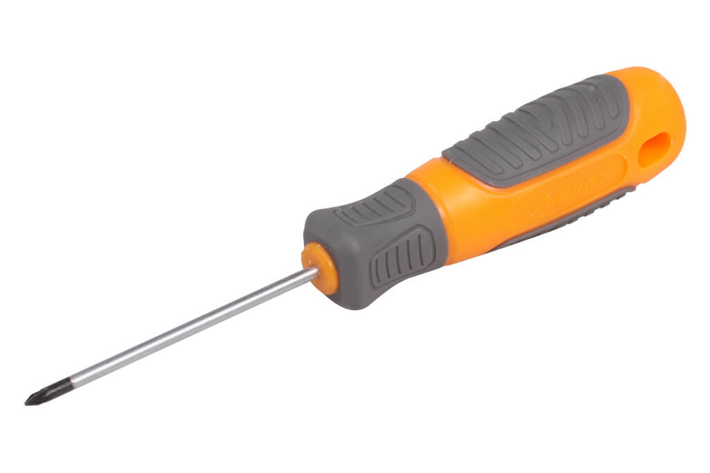 Отвертка крестовая с эргономичной рукояткой магнитная PZ0*75мм